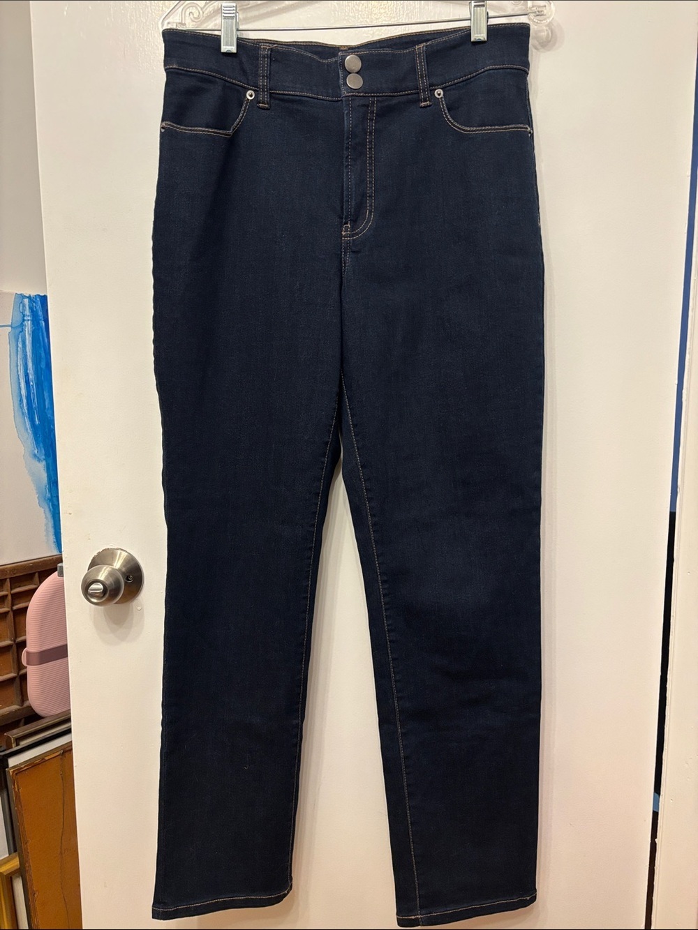 💐 2 for $25 Reitmans Stretchy Dark Indigo Straight Leg Jeans